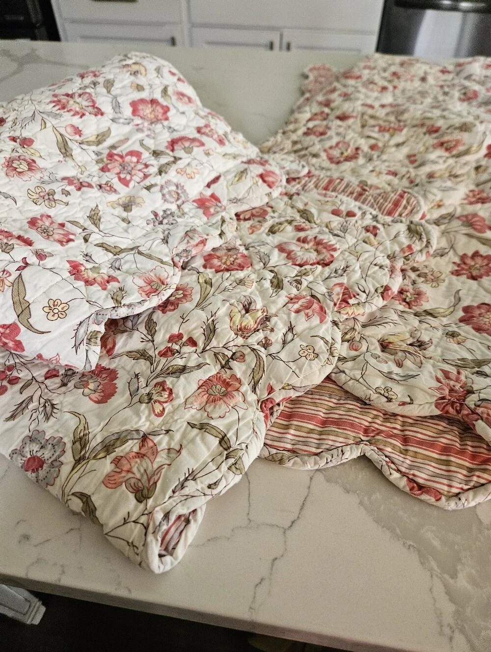Pottery Barn Striped Euro Shams in Red, Green & Blue